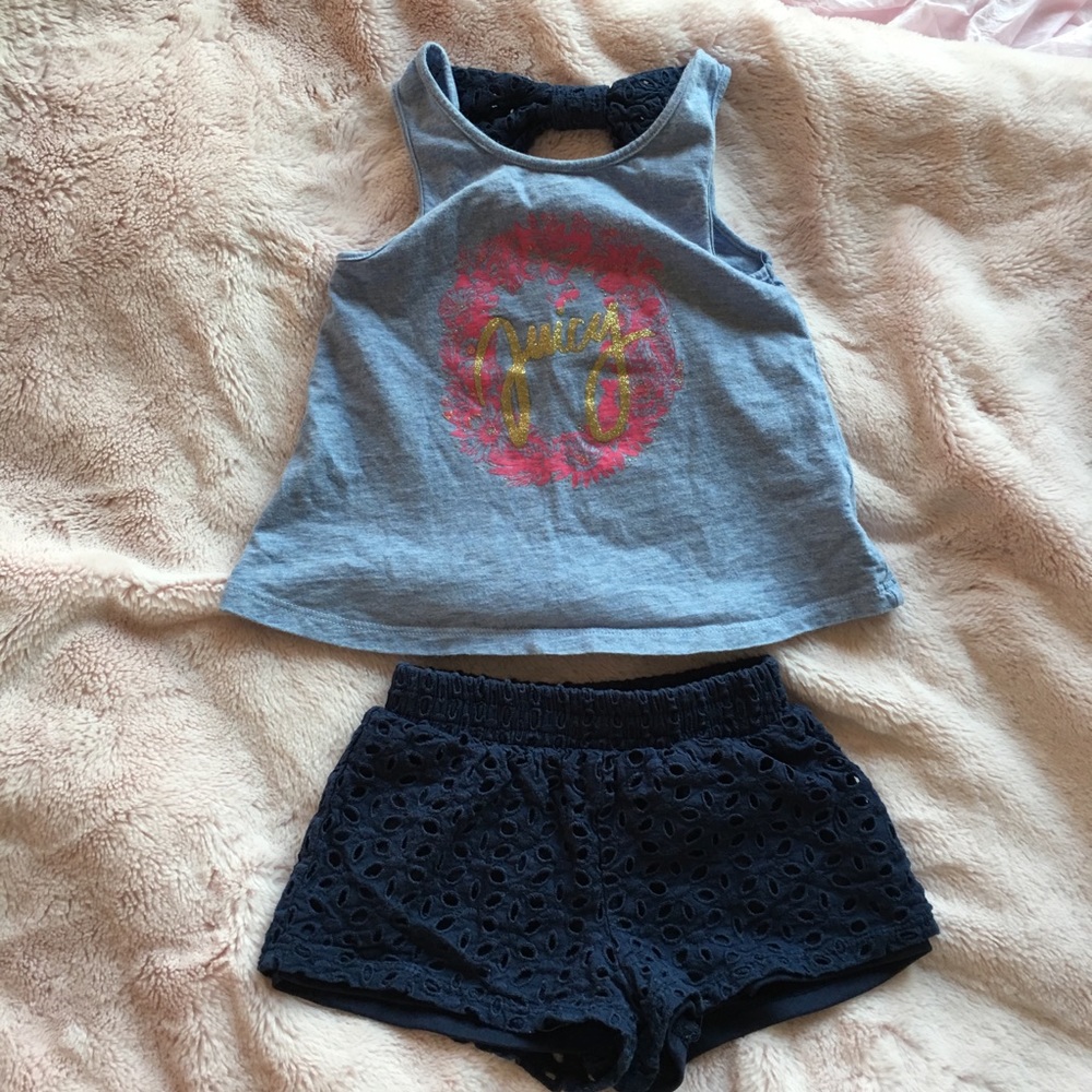 Juicy Couture toddler girl Sz 3t VGUC outfit